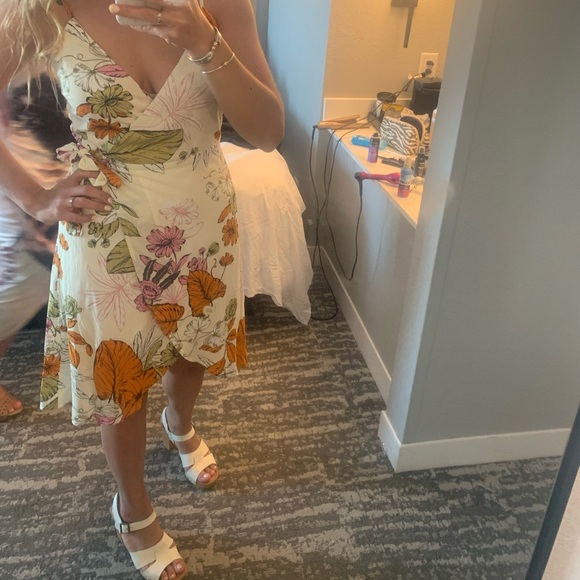 Floral Wrap Dress - Picture 2 of 4